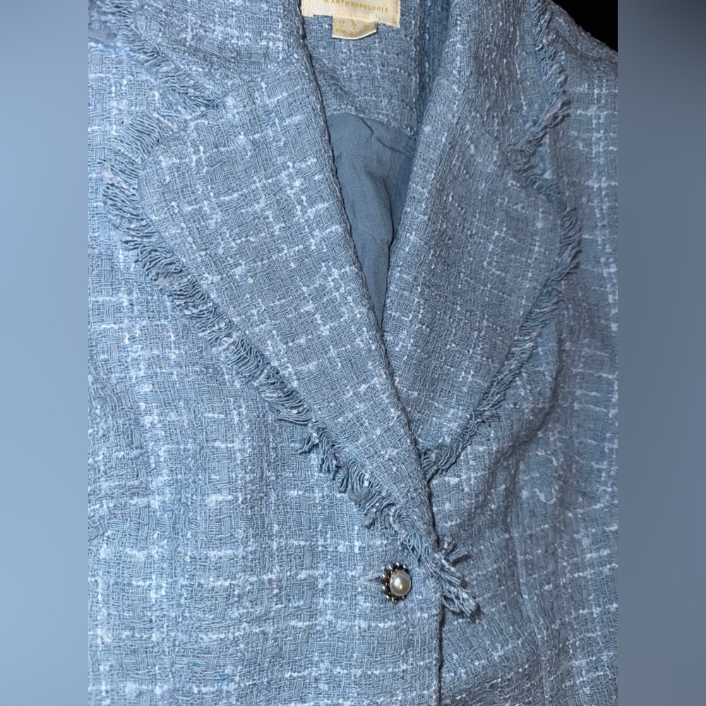 💙 NWOT! Anthropologie Maeve Tweed Mini Dress - Picture 9 of 14